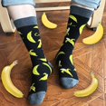 thumbnail image 4 of Calcetines redondos de algodón BISOUSOX para hombre, divertidos y coloridos, de 9 a 12, 4 of 9