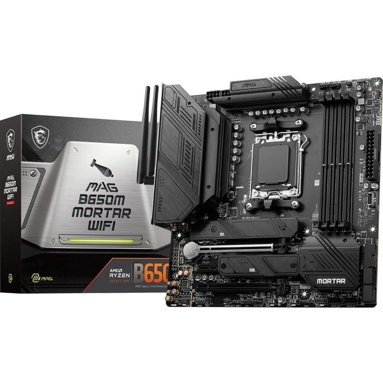 MSI MAG B650M MOTHERBOARD: WIFI, AM5, AMD B650, SATA 6Gb/s, DDR5