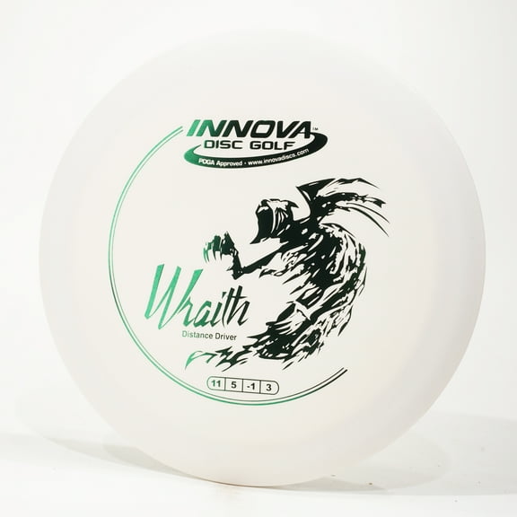 Innova DX Wraith Disc Golf Distance Driver, Pick Color/Weight [Stamp & Exact Color May Vary] White 175-176 grams