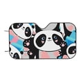 thumbnail image 7 of Balery Panda Cute Pink Hearts Print Car Windshield Sun Shade,Windshield Sunshade for Car Pickup Truck SUV Accessories-Medium, 7 of 7