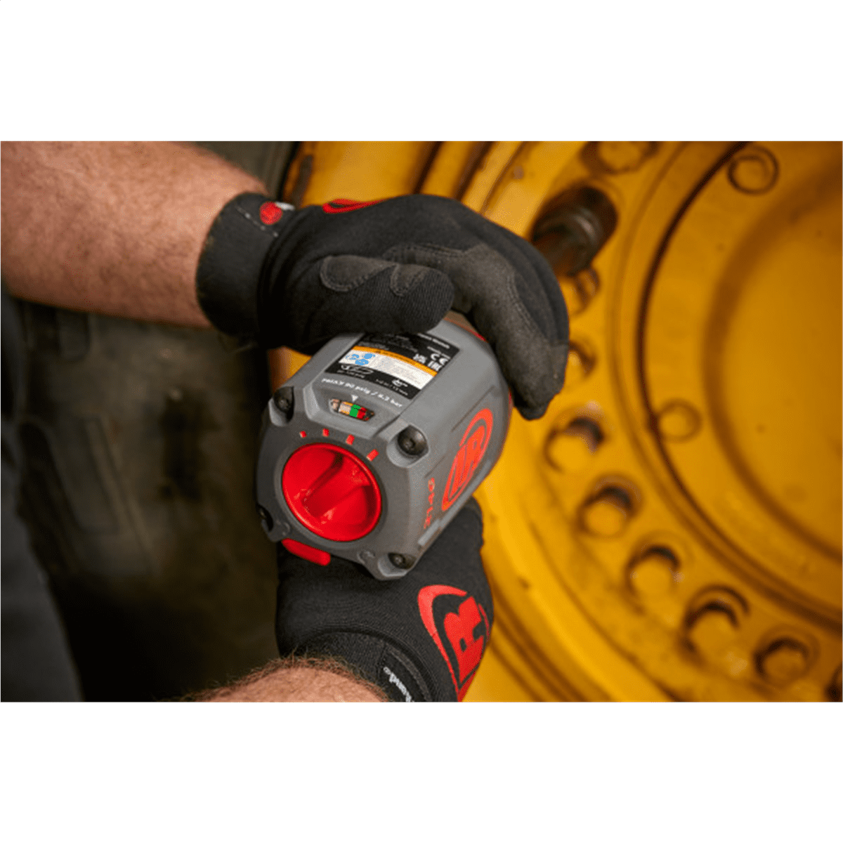 INGERSOLL RAND 3/4 Inch Air Impact Wrench, 3 Inch Ext Anvil, Quiet, 2,000 ft-lb Torque, Friction Ring-Thru-hole Retainer, Pistol Grip