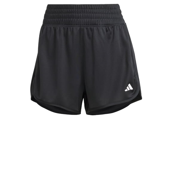 adidas Women's Pacer Essentials Knit High Rise Shorts, Black, X-Small 3in Inseam