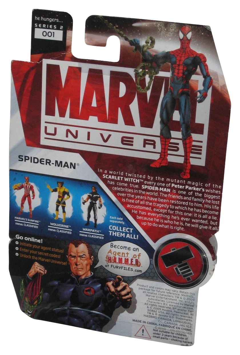 Lot 2 Spider-man Marvel Universe Legend Super Hero 3.75'' figure Toys 2009 Gifts 