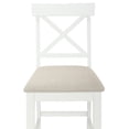 thumbnail image 6 of Harper & Bright Designs 5 Piece Rubber Wood Farmhouse Counter Height Dining Table with Chair, 6 of 16