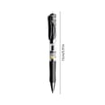 thumbnail image 3 of Push-Button Gel Pens Set, 0.5 mm Fine Tip, Black Ink, Soft Grip, Retractable Click Ink Pens, 12-Pack, Plastic, 15 x 1.5 cm, 3 of 6