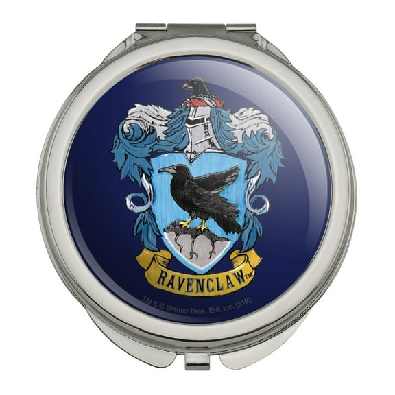 Harry Potter Ravenclaw Painted Crest Compact Travel Purse Handbag Makeup Mirror