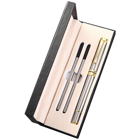 CCOCC Luxury Ballpoint Pen, 1.0mm Business Metal Ball Point Pen with 2 Refills Black Ink Pen Smooth Writing Rollerball Pen Fancy Ballpoint Pen Gift for Men Women Signature Executive