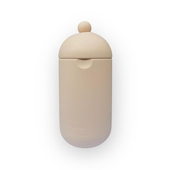 DRNK Bubblebottle Silicone Training Sippy Cup with Straw and Removable Lid for Toddler and Kids | BPA Free | Designed for Tiny Hands | 350 ml (cloud) (cream)