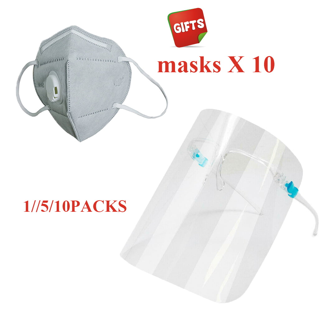 Clear face shield Protector transparent reusable Visor Anti-Fog Dust cover 