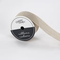 thumbnail image 1 of UNIQUE CREATIV Cut Edge Linen Ribbon, Beige, 25 mm × 2.7 m (0.98 in × 3 yd), 1 of 4