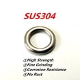 thumbnail image 2 of 100pcs Solid Stainless Steel Jigging Rings Slow Pitch Vertical Jigging Tackle Lure Accessories 0#～14#, 2 of 7