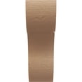 thumbnail image 2 of 6"W x 12"D x 18"H Classic Carmel Rough Cedar Woodgrain TimberThane Corbel, Primed Tan, 2 of 6