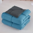 thumbnail image 6 of Unique Home Alternative 3pc Goose Down Clearance Comforter Soft Premium Color Duvet Covers Comforter Set (Queen, Turquoise), 6 of 6