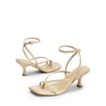 thumbnail image 3 of Dream Pairs Women's Strappy Kitten Heel Sandals with Square Toe and Comfortable Latex Insole, 3 of 5