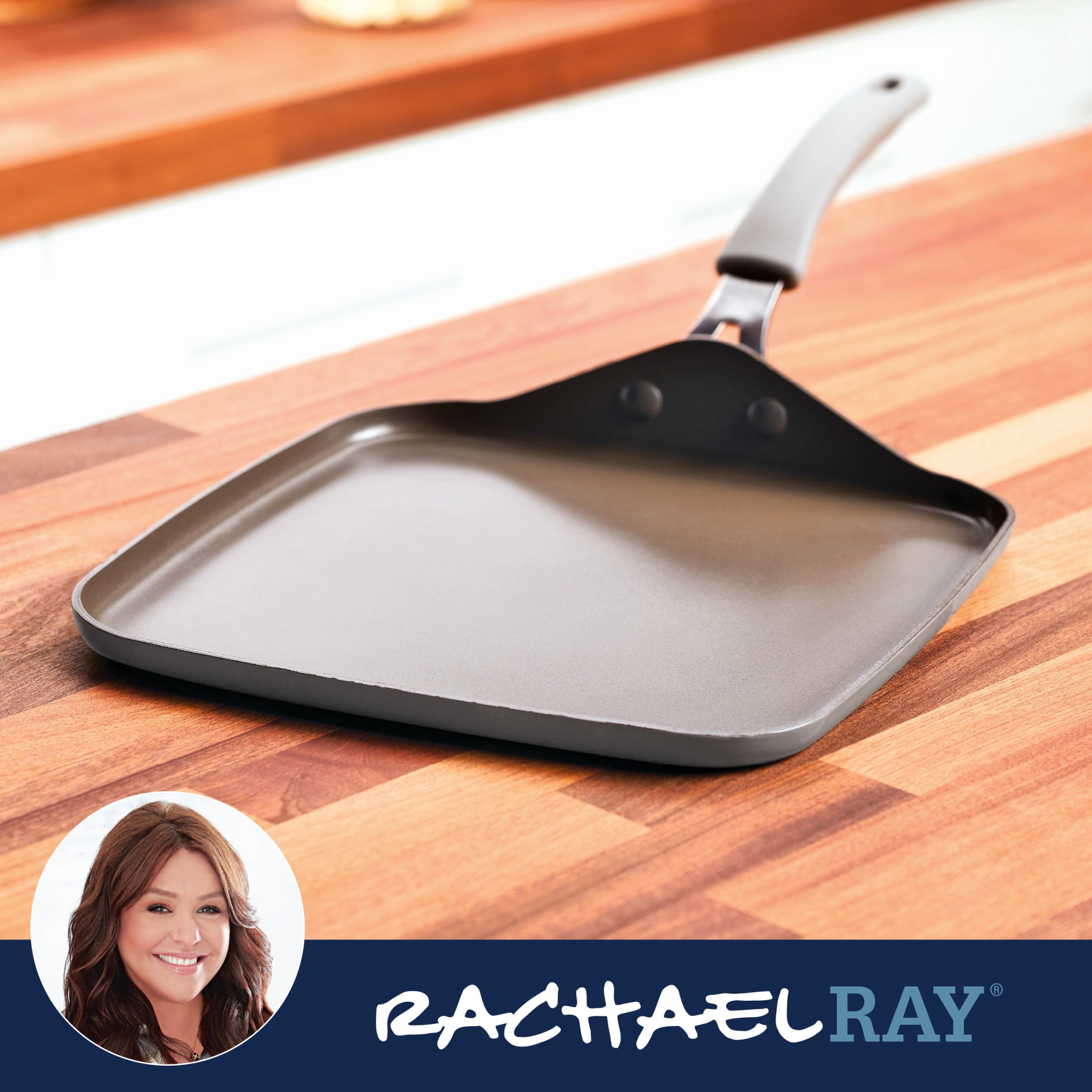 Nonstick Griddle Pan Rachael Ray Double Burner Griddle Square