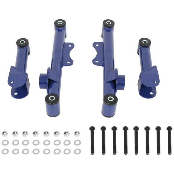 SCITOO Adjustable Rear Control Camber Arms fit for Ford for Mustang 1979-2004 for Improved Suspension Performance - Blue Set of 4