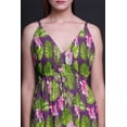 thumbnail image 3 of Bimba Floral Ladies Long Floral PrintÂ&nbsp;Dress Spaghetti Strap V Neck Maxi Beach Wear-XXX-Large, 3 of 4