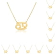 thumbnail image 2 of Collar del zodiaco Minnieouse Tema de la constelación Creativo Cáncer oro, 2 of 5