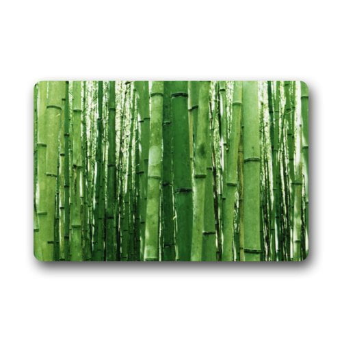 WinHome Funny Bamboo Doormat Floor Mats Rugs Outdoors/Indoor Doormat