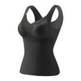 thumbnail image 2 of Ovbmpzd Womens Tank Top Black Plus Size Lace with Built in Bra Shirts Sleeveless Summer Spring Camisole Casual Tops for Women XL, 2 of 3