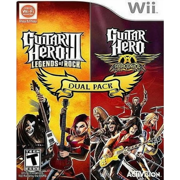 Restored Guitar Hero Dual Pack | Nintendo Wii (Refurbished)