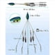 thumbnail image 4 of 6X Aparejos de Paraguas de para Pesca de Pescadores de Bajo, Kit de Aparejos de SeñUelos de NatacióN de Pesca de Agua Dulce, Azul, 4 of 6
