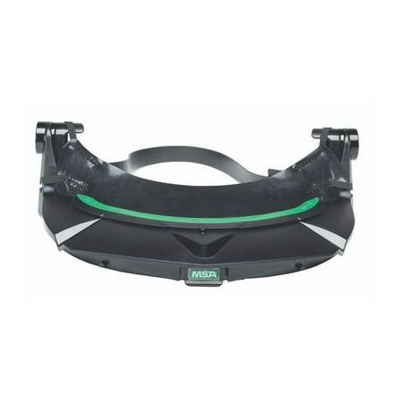 MSA Black Plastic V-Gard Universal Visor Frame With 3 Point Suspension And Debris Control For Use With Universal Hard Hats