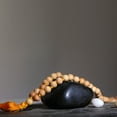 thumbnail image 3 of SoulGenie Meditation Mala Beads - Superior Grade Tulsi Wood - Unisex - Light Brown Color, 3 of 8