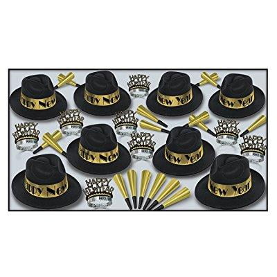 beistle 88595bkgd50 gold swing party favors, 1 assortment per package