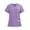 Light Purple-A6, variant on Ydkzymd Women Scrub Tops Plus Size with Pockets V-Neck Nursing Uniforms Petite Shirts Short Sleeve Loose Fit Jogger Scrubs Light Purple XXL