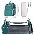 thumbnail image 4 of Kabaqoo Baby Diaper Backpack with Changing Station, Multifunctional Baby Bag Shower Gift, Green, 4 of 8