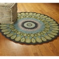 thumbnail image 6 of LR Home Wren 3' Round Green Peacock Medallion Indoor Area Rug, 6 of 9