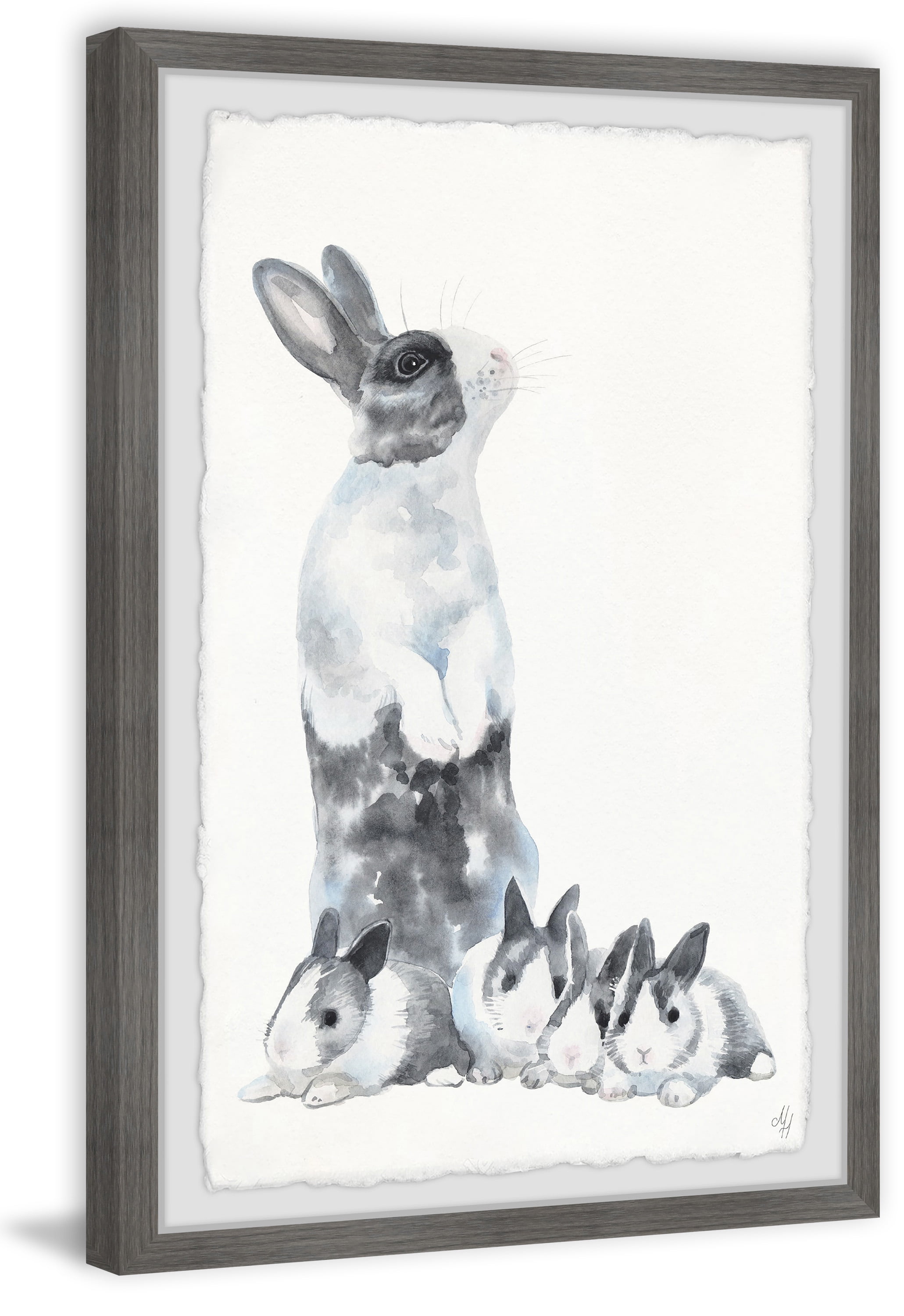 Marmont Hill Hare Family Portrait Framed Wall Art