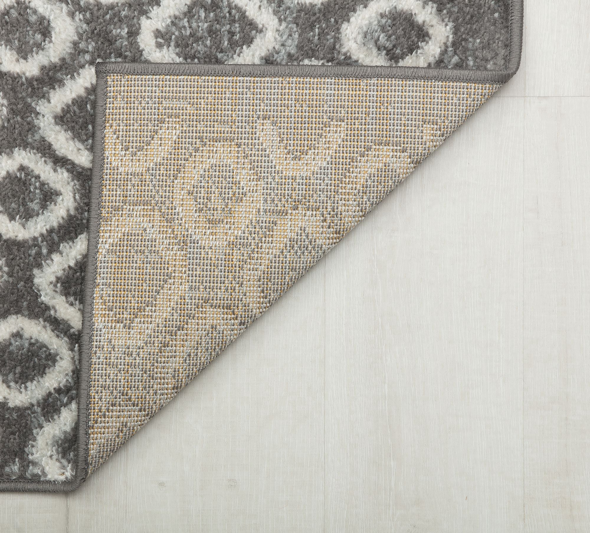 Mason Brooks Ryder KN40C Falling Umbra Moroccan Tribal Gray Area Rug, 2'6" x 4'