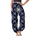 thumbnail image 3 of Vedolay Women For Yoga Trousers Women's Yoga Pants Wide Leg Casual Capris Work Slacks Stretch High Waisted,Blue XXL, 3 of 3