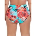thumbnail image 6 of Ocean Blues Women's Plus Size High Waisted Bikini Bottom Full Coverage Swim Bottom, 6 of 7