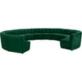 thumbnail image 3 of Meridian Furniture Sectionnel Modulaire 13 Pcs en Velours Vert Limitless, 3 of 7