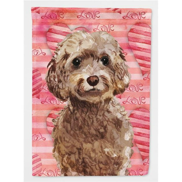 Carolines Treasures BB9479GF Brun Cockapoo Amour Drapeau Jardin Taille