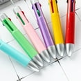 thumbnail image 6 of 4 Color in 1 Beadable Pen Multicolored Ballpoint Pen 4 Color in 1 Retractable Ballpoint Pen for Student Teacher, 6 of 8