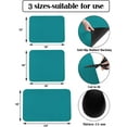 thumbnail image 3 of Teal Dish Drying Mat for Kitchen Counter, Super Absorbent Quick Dry Coffee Bar Mat Pad Thin Diatomaceous Sink Mat Non Slip Dish Drainer Mat 16''''x18'''' Turquoise Pure Teal, 3 of 6