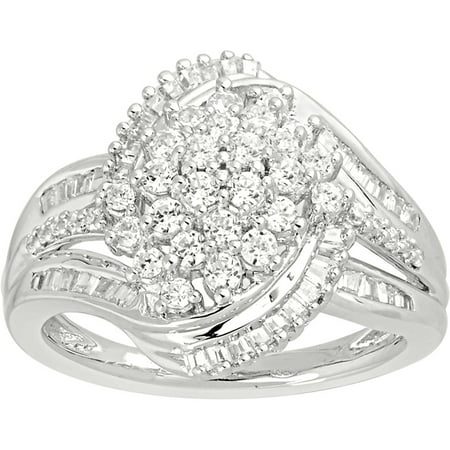 1 Carat T.W. Diamond 10kt White Gold Fashion Right-Hand Ring