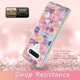 thumbnail image 4 of LG Stylo 6 Case, KAESAR Hybrid Bling Glitter Sparkle Hexagon Marble Graphic Fashion Cute Colorful Skin Cover Shockproof Case for LG Stylo 6, 4 of 5