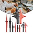 thumbnail image 4 of Multimeter Meter Test Lead Probes Kit 4mm Banana Plug Connectors Alligator Clips, 4 of 12