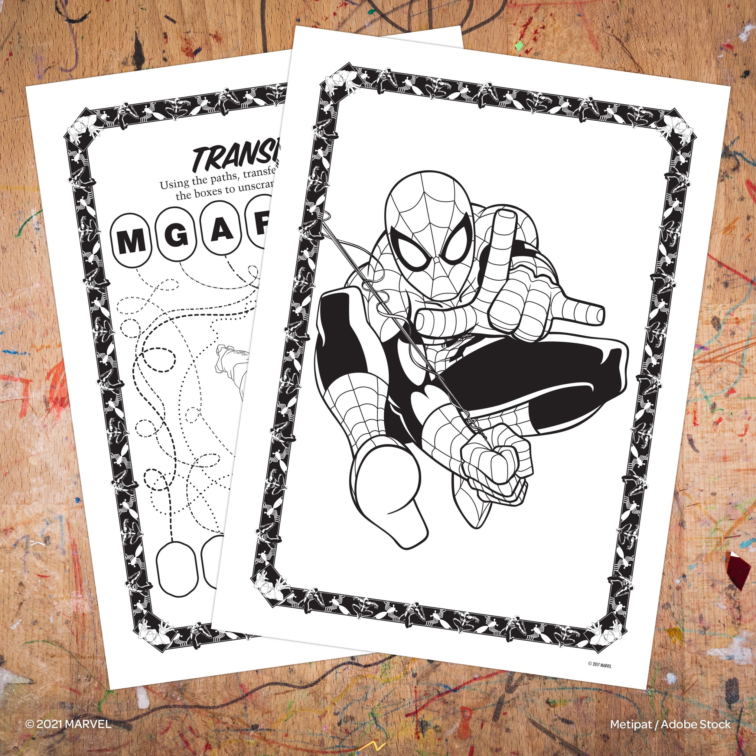 Spiderman Coloring Sheets (Pack of 15) – Coloring Books for Kidz