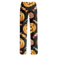 thumbnail image 6 of IYYVV Womens Halloween Pajamas Pants Cute Pumpkin Ghost Funny Print Palazzo Sleepwear Lounge PJ Bottoms Casual with Drawstring and Pockets 2026 Orange M, 6 of 6