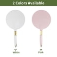 thumbnail image 7 of Unique Bargains Round Handheld Portable Mirror with Handle 4.7" W x 9.5" L White, 7 of 7