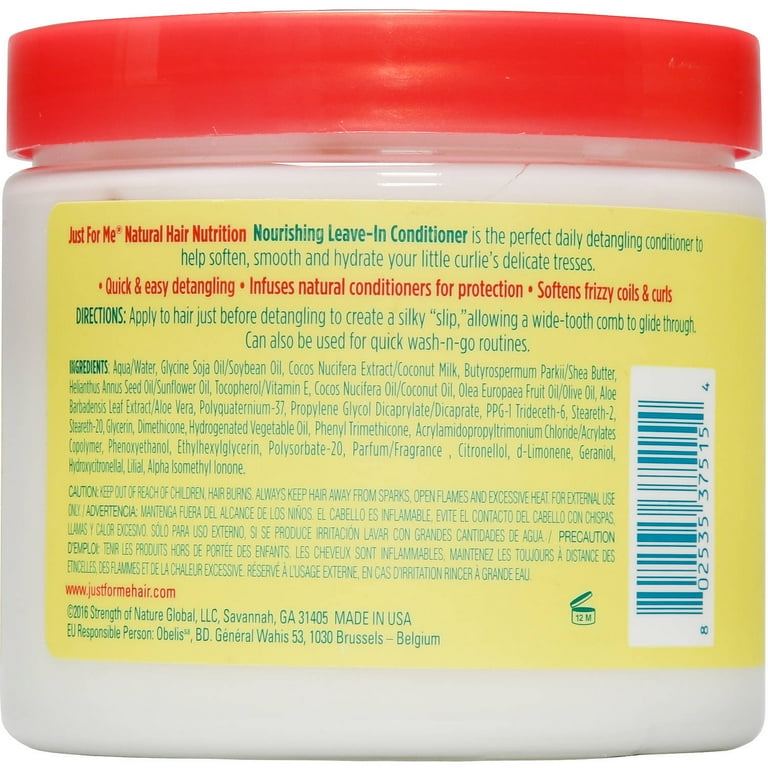JUST FOR ME Natural Hair Nutrition Nourishing Leave-In Conditioner (16oz) JUST FOR ME Natural Hair Nutrition Nourishing Leave-In Conditioner (16oz)