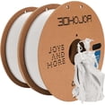 thumbnail image 1 of 3D Printing Filament Basic PLA Filament Bundle 1.75mm 1kg Cardboard Spool Dimensional Accuracy +/- 0.03 mm Fit Most 3D FDM Printer 1KG*2 spools-White, 1 of 7