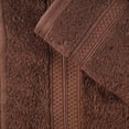 thumbnail image 3 of Superior 2 Piece Bath and 6 Piece Hand Towel Set, Rayon From Bamboo and Cotton, Cocoa, 3 of 7