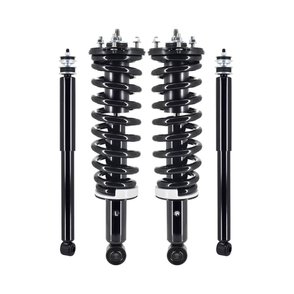 Set Front Quick Complete Strut-Coil Spring-Rear Complete Shock For 2003-2007 Toyota Sequoia